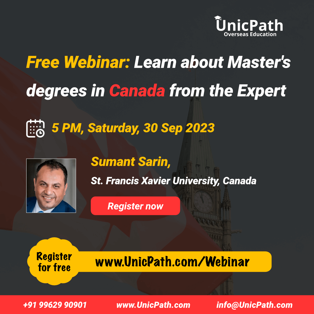 Free Webinar Master's in Canada by St. Francis Xavier University